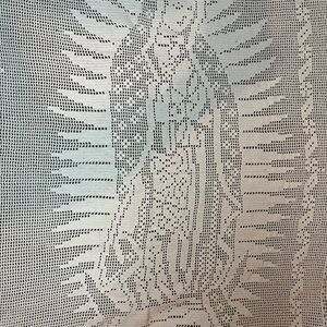 Hand Crafted Intricate Lace Tapestry - Cream